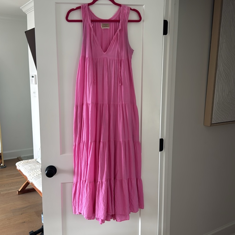 9Seed Pink Sleeveless Maxi Sundress - Picture 2 of 7